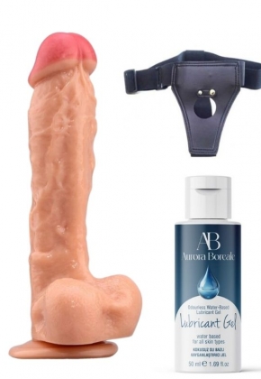 Belden Balamal Kayganlatrc Set Noctis 23cm Realistik Dildo No:22